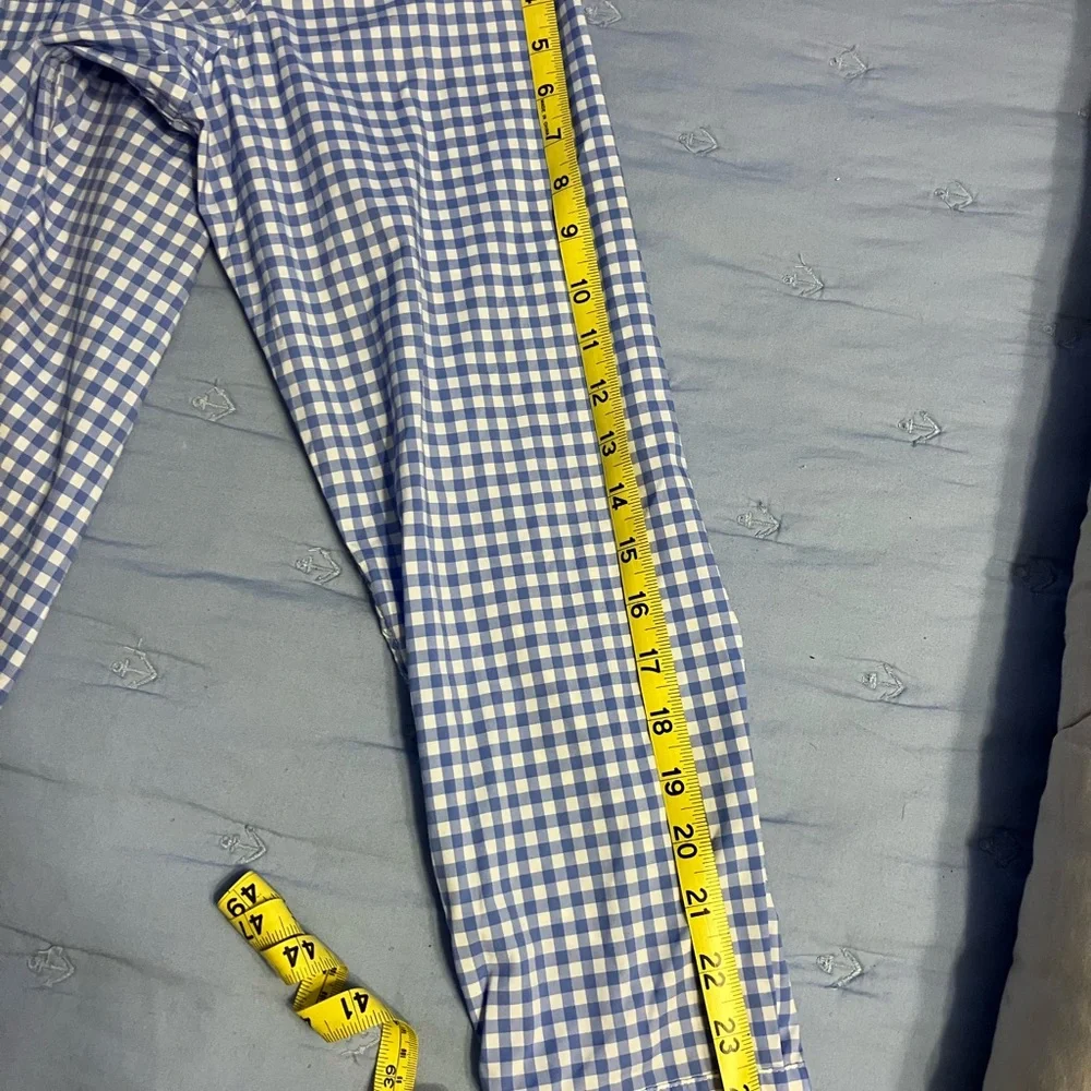 Vineyard Vines Classic Performance Classic Whale Shirt Blue & White Checkered XL - Picture 3 of 6